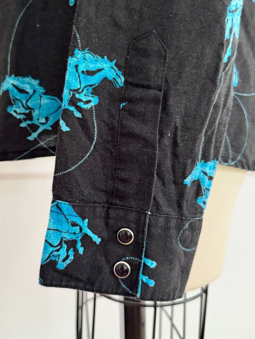 Vintage Wrangler Stallion Cowboy Button Down | M - Picture 5 of 6